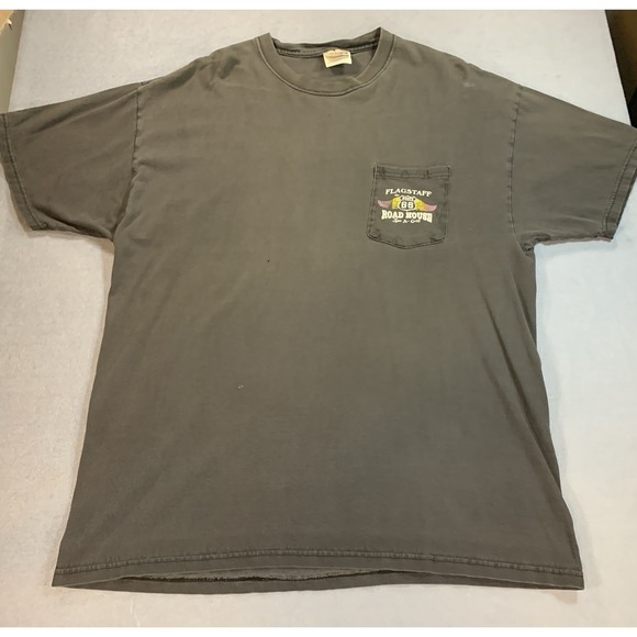 Route 66 Flagstaff Roadhouse T Shirt Black XL Graphic Vintage 90s - Picture 2 of 7
